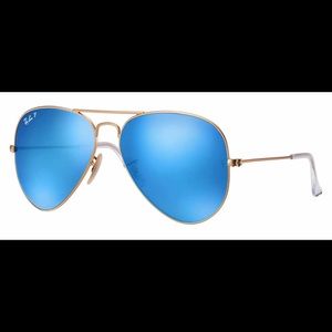 Ray Ban Blue Aviator- Polarized Lens With Case